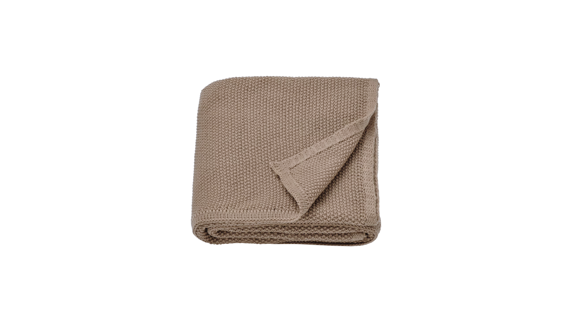 Manta de punto disponible en cuatro colores.